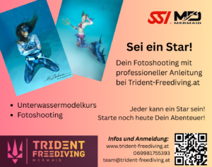 Model, Fotoshooting Trident- Freediving 